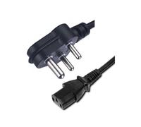 FDL 2M S. AFRICA / INDIA MAINS PLUG TO C13 IEC SOCKET CABLE