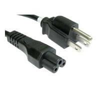 FDL 2M US MAINS PLUG TO C5 CLOVER LEAF SOCKET CABLE