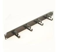 FDL 4 RING 19 INCH CABLE MANAGEMENT BAR - BLACK - 1U