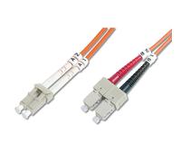 FDL 5M OM2 50/125 LC-SC DLX 2.8mm FIBRE OPTIC CABLE - ORANGE