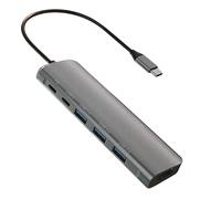 FDL 7 IN 1 USB-C - HDMI / 2x USB-A / 2x USB-C PD & DATA / 2x SD