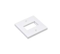 FDL 86 x 86mm MODULAR FACEPLATE - 1 GANG / 1 MODULE 25 x 50mm