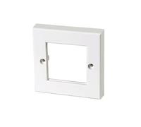 FDL 86 x 86mm MODULAR FACEPLATE - 1 GANG / 2 MODULE 50 x 50mm