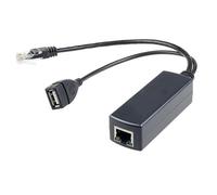 FDL ACTIVE PoE SPLITTER - 48V TO 5V / 2.4A - RJ45 & USB A SOCKET