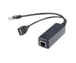 FDL ACTIVE PoE SPLITTER - 48V TO 5V / 2.4A - RJ45 & USB A SOCKET