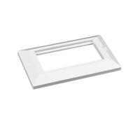 FDL BEVELLED 86 x 145mm MODULAR FACEPLATE - 2 GANG / 4 MODULES