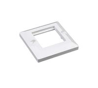 FDL BEVELLED 86 x 86mm MODULAR FACEPLATE - 1 GANG / 2 MODULES