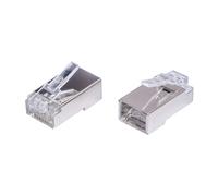 FDL CAT.6A PLUG FOR STRANDED CABLE-PASS THROUGH (50)