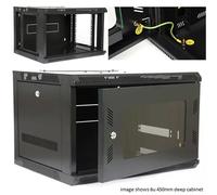 FDL COMBOW 6U 19 INCH CABINET (530W x 300D) - GLASS DOOR
