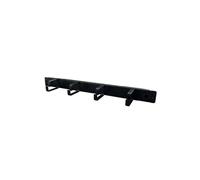 FDL PUSH-FIT 4 RING 19 INCH CABLE MANAGEMENT BAR - BLACK - 1U