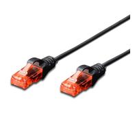 FDL SLIM 3M CAT.6 UTP LSZH PATCH CABLE - BLACK (SNAGPROOF)