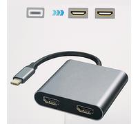 FDL USB TYPE C TO DUAL HDMI 2.0 ADAPTOR CABLE M/F/F
