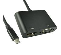 FDL USB TYPE-C TO HDMI & VGA ADAPTER / SPLITTER