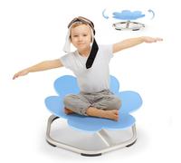 Fdlscpem Sensory Spinning Chair, Autism Sensory Toy, 360° Swivel Chair for Kids, Spinning Chair Wobble Seat Balance Toys, Educational Special Needs Equipment Improving Physical Coordination (Flower)