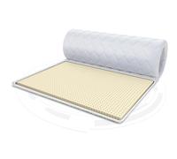 FDM Mattress Topper Latex Mattress Topper 80 x 200 cm Hardness H3 Height Approx. 2 cm Suitable for Allergy Sufferers Oeko-Tex White