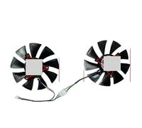 FDMOZRE 2pcs Cooling Fan 85mm 4pin GFY09010E12SPA GA91S2H For Zotca GTX1060 6GB GTX 1070 Graphics Card(40mm)