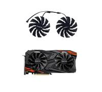 FDMOZRE 2Pcs/Set,DIY Graphics Cards Fan PLD10015B12H For GIGABYTE RX VEGA 64 56 for GAMING OC 8G VGA GPU Video Cooler PLD10015S12H(Type A Fan)