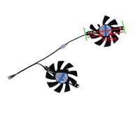 FDMOZRE 2Pcs/Set,GPU Cooler Graphics Card Fan For AMD JIESHUO 51RISC RX 6600M RX6600M For MLLSE 580 8GB Gaming GDDR5(XY-D09015B)