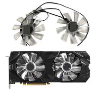 FDMOZRE 2Pcs/Set GPU Video Card Fan For Kuroutoshikou for GALAKURO GK-RTX2080-E8GB GG-RTX2070SP RTX 2070 2080 2060 Graphics