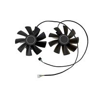 FDMOZRE 2pcs/Set RTX2080 GPU Cooler Graphics Card Fans For GALAX for KFA2 RTX 2070 2080 SUPER 8GB EX Cooling Replace Fan(Black)