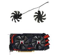FDMOZRE 2Pcs/Set,T128015DU,VGA GPU Cooler Graphics Video Card Fan For Gainward GTX 1060 EX -6G FY08015M12LPA