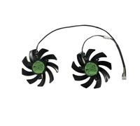 FDMOZRE 2Pcs/Set,T129215SH T129215BU VGA GPU Cooler,Video Card Fan For Kuroutoshikou GALAKURO RD RX6600 RX 6600XT 6700 XT(T129215BU)