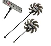FDMOZRE 2Pcs/Set TH9210S2H-PAA01 GA91S2U FDC10H12S9-C Graphics Card Fan GPU Cooler For Palit RTX 2080 2070 2060 DUAL GamingPro(9mm Plug FDC10H12S)