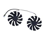 FDMOZRE 2Pcs/Set Video Fan,XY-D09010SH,VGA Cooler For JIESHUO RX6600 8GB RX 6600M Gaming/Mining RX5500XT 8G 128bit Desktop Card Cooling