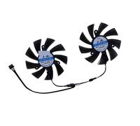 FDMOZRE 2Pcs/Set,XY-D09015B PLA09215B12H Graphics Card Fan,VGA Cooler For JIESHUO RTX 3060 12G For 3070 8g RX 580 8G(XY-D0915B)
