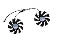 FDMOZRE 2Pcs Video Cards Fan Cooler,GA92S2H, For KFA2 GTX1660 SUPER EX White, for GTX 1660Ti EK, For RTX 2060 1-Click OC(Black GA92S2H)