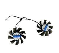 FDMOZRE Cooling Fan 75mm 2pin CF8015L12S 65MM CF-12815S GTX1050TI GPU FAN For Inno3D GTX 1050Ti video card fan