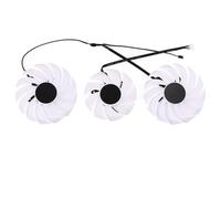FDMOZRE Cooling Fan Replace For COLORFUL for GeForce RTX 3080 3070 3060 Ti iGame Ultra OC White RTX3080 RTX3070 Graphics Card(White 3-Fan)
