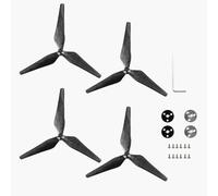 FDMOZRE For 3 Types 4Pcs/Set Carbon Fiber for 9450F For DJI Phantom 4 With base Drone(4pcs black silver-3)