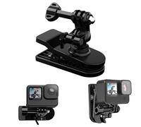 FDMOZRE For Backpack Clip Clamp for Mount For Insta360 for GoPro for Hero 12 11 for DJI for Osmo for 360 for Action Camera for Rotation Outdoors Bracket