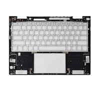 FDMOZRE For HP for Envy X360 13-BF 13-bf Palmrst Cover Upper Case/Bottom Case 0011/10TU(Silver Palmrest)