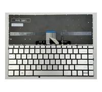 FDMOZRE For HP for Pavilion 14M-DW0013DX DW0023DX DW1013DX DW1023DX x360 DW Laptop Keyboard US Silver With Backlit