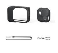 FDMOZRE For Insta360 For GO Ultra for Silicone For Case Scratchproof Cover For Lanyard for Anti Loss For Cord Sports Camera(Black color)