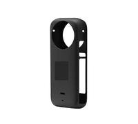 FDMOZRE For Silicone Case For Insta360 X3 Camera Scratchproof for Body Protector for Guards Lens Soft Cover Cap for for Insta 360 x3(B)