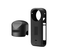 FDMOZRE For Silicone Case For Insta360 X3 Camera Scratchproof for Body Protector for Guards Lens Soft Cover Cap for for Insta 360 x3(C)