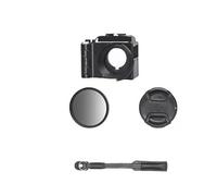 FDMOZRE For Street Grip Photo for Handle Holder For DJI for OSMO for Action 5Pro/4/3 Camera Hand Held Photography for Artifact Lens Cap UV Filters(For A4 Black)