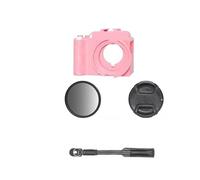 FDMOZRE For Street Grip Photo for Handle Holder For DJI for OSMO for Action 5Pro/4/3 Camera Hand Held Photography for Artifact Lens Cap UV Filters(For A4 Pink)