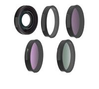 FDMOZRE For Ultra For DJI for Osmo Action 5Pro/4 Camera CPL/ND8/16/32/64PL/Streak Blue/Macro 15X(5 in 1 A)