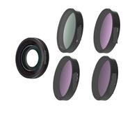 FDMOZRE For Ultra For DJI for Osmo Action 5Pro/4 Camera CPL/ND8/16/32/64PL/Streak Blue/Macro 15X(5 in 1 B)