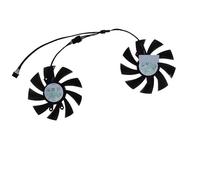FDMOZRE GA92S2H Graphics Cards Fan,For GALAX GTX1660 SUPER EX White For GTX 1660Ti White(1-Click OC) RTX2060 2Pcs/Set(Black GA92S2H)