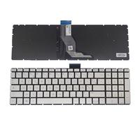FDMOZRE German French for Azerty PT-BR Brazil Backlit Keyboard for HP 15-BS BS000 15-BP 15-BW 15-CB 15-CC 15CK 250 G6 255g6 GE/GR Brazilian(French Light Silver)