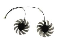 FDMOZRE GPU Cooling Fan Graphics Cooler 2Pcs/Set 75MM GA81S2U For Powercolor RX 560D R7-260X HD7750 HD7770 R7-350 r7 260x 350 Server