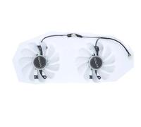 FDMOZRE GPU Cooling Video Card Fan 2Pcs/Set For KUROUTOSHIKOU GTX 1070Ti GALAKURO WHITE For Kuroutoshikou 1080 EXOC SNIPER White(White Cooler Fan)