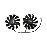 FDMOZRE GPU VGA Card Cooler Graphics Cooling Fan 2pcs/Set 75MM 2Pin HA8010H12F-Z For MSI GTX 1650 GTX1650 VENTUS XS 4G OC