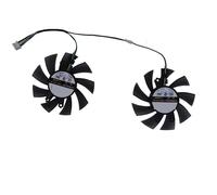 FDMOZRE Graphics Cooler,Video Card Fan,FD8015H12S, For Kuroutoshikou for GALAKURO GTX 1650 GF-GTX1650D6-E4GB DF2,2Pcs/Set
