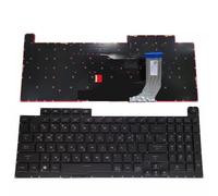 FDMOZRE Korean Keyboard RGB Backlight For ASUS for ROG for Strix G G731 G731GW G731GT G731GU G731GV G712LV 0KN1-912KO11 Keyboards(RGB Black)